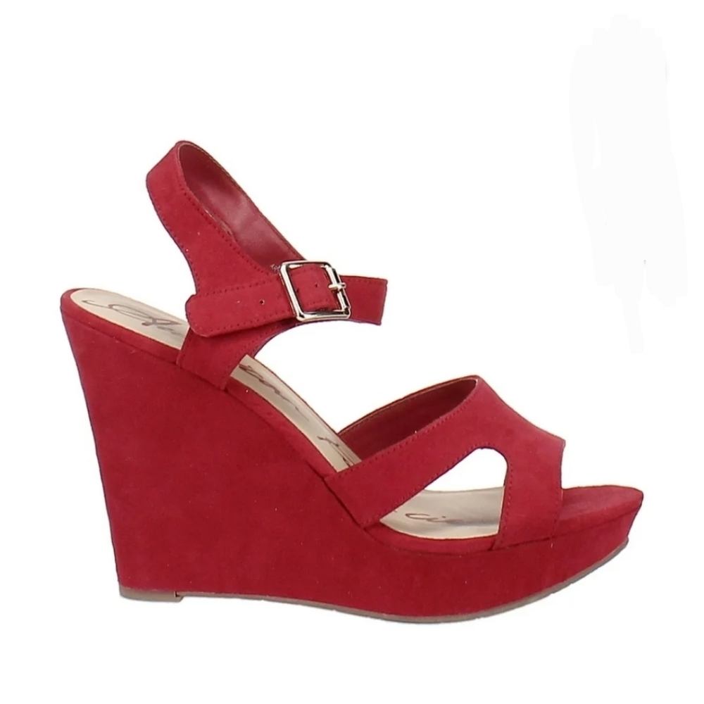 American Rag Rochelle Red Sandal Wedges - New In Box - Picture 3 of 16